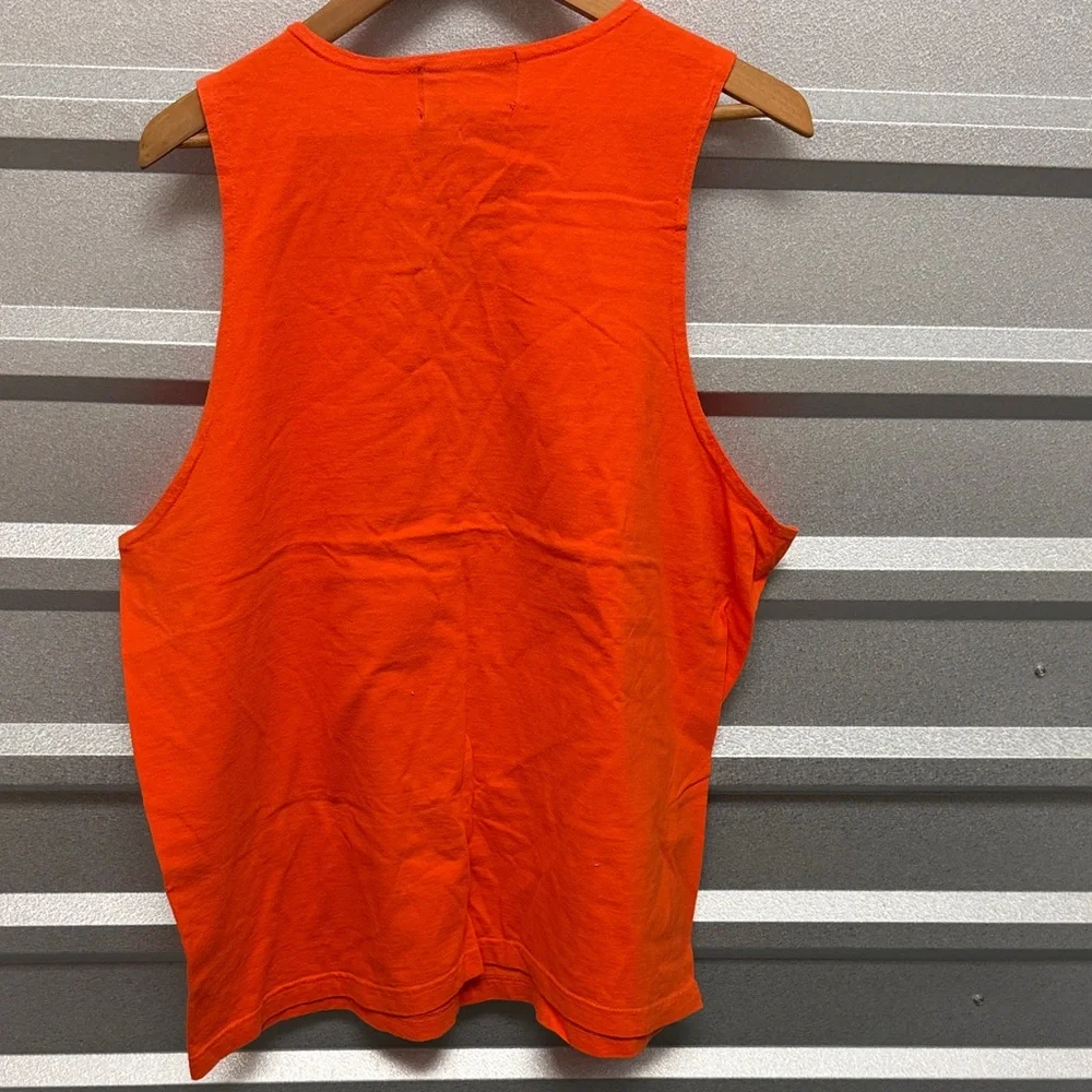 EBTEK by Eddie Bauer Orange‎ Athletic Workout Sleeveless Tank Top Size Large 90s